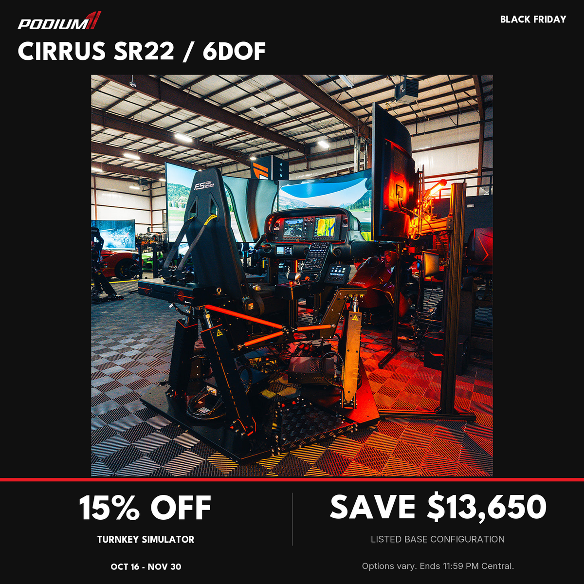 P1 6DOF Cirrus SR22 Flight Simulator