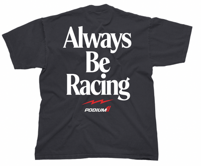 P1 Always Be Racing Tee - Gray