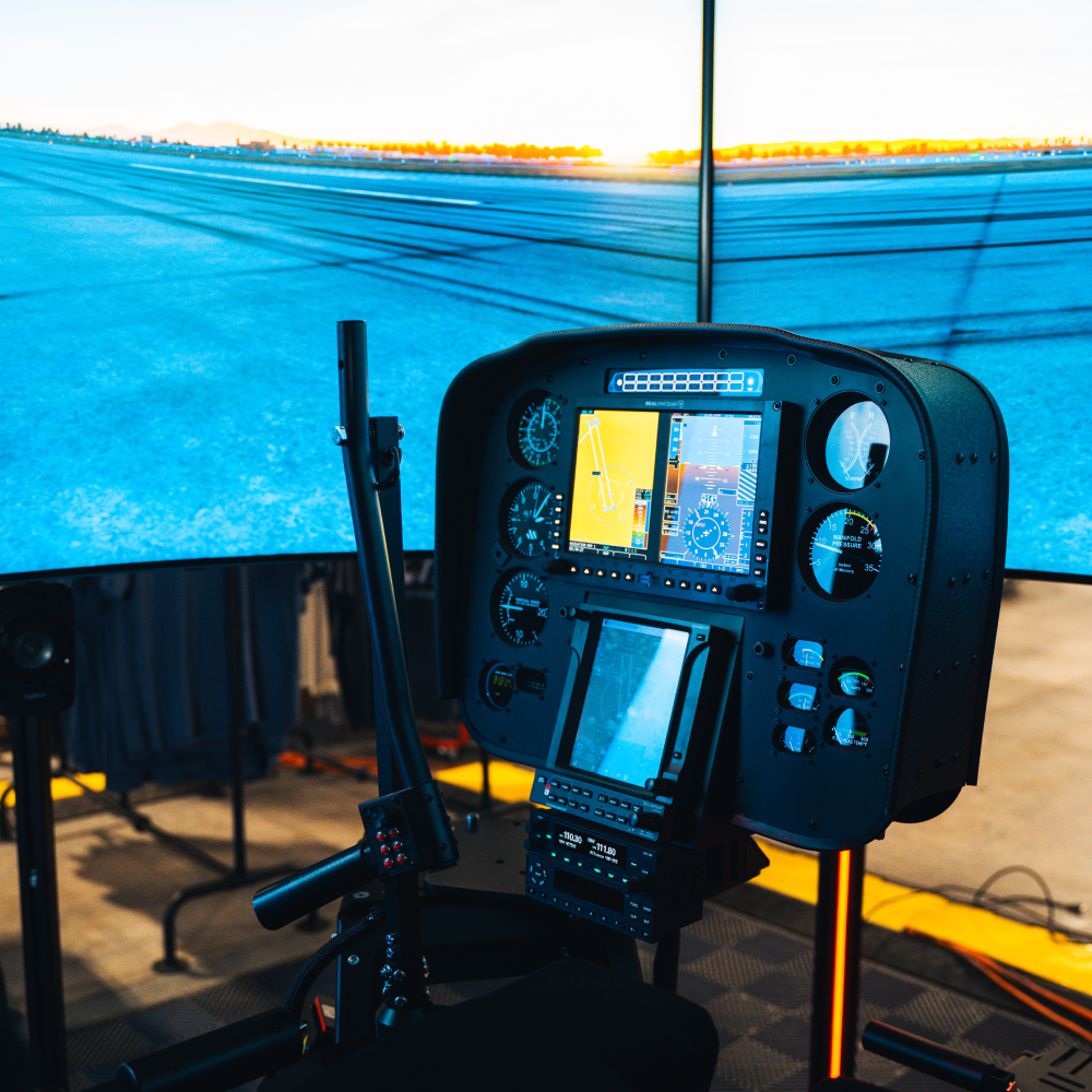 P1 Robinson R44 6DOF Heli Simulator