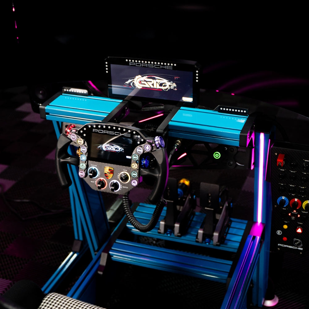 P1-RS SIM RIG W/ OFFICIALLY LICENSED PORSCHE PERIPHERALS