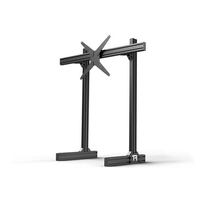 Trakracer Freestanding Single Monitor Stand - up to 80" - Center Profile 47" Long