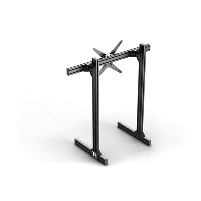 Trakracer Freestanding Single Monitor Stand - up to 80" - Center Profile 47" Long