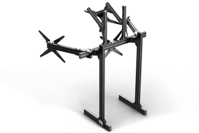 Trakracer Freestanding Quad Monitor Stand Up to 45" Display