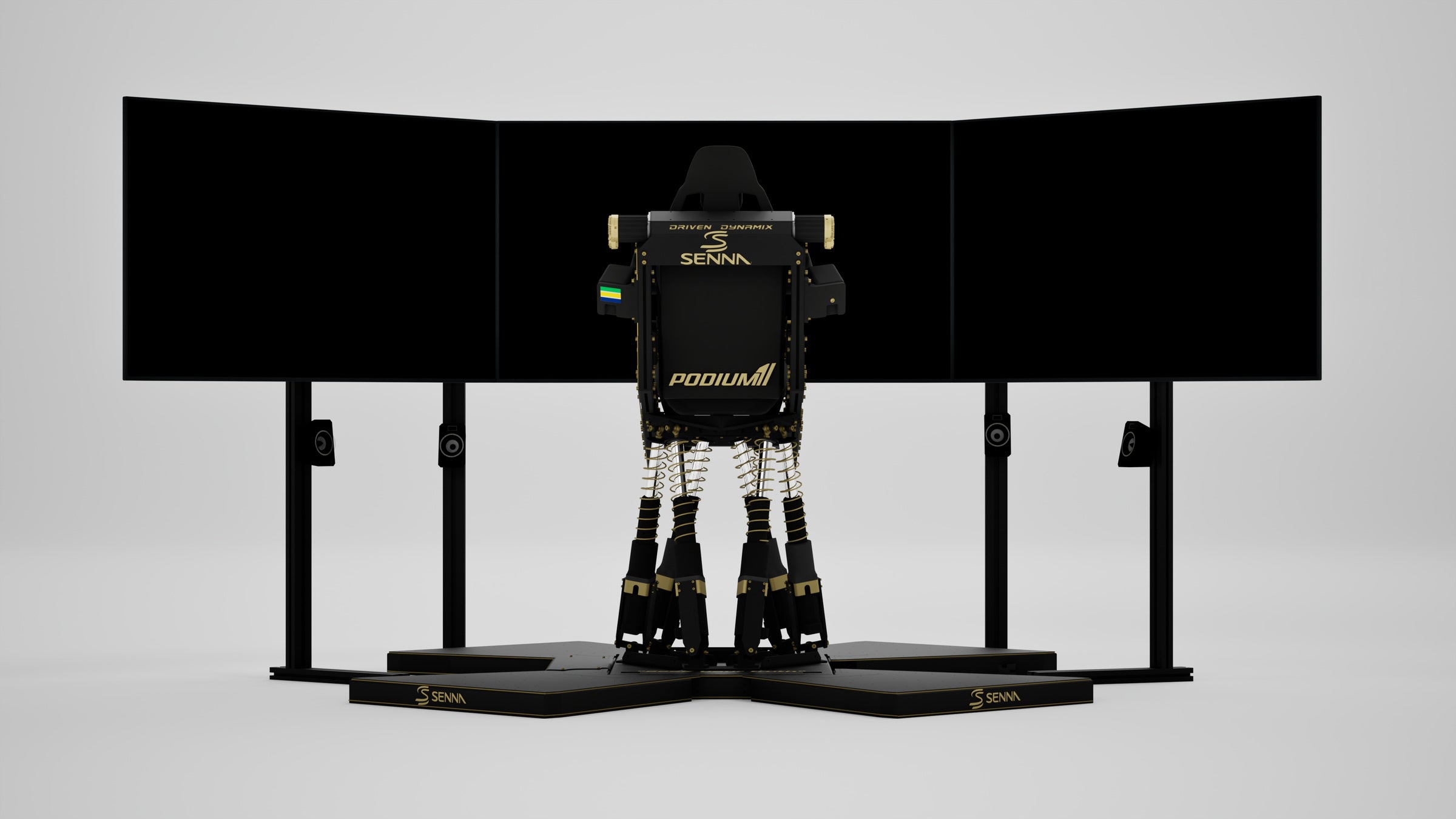 P1 DDX Senna Limited Edition Simulator — Legacy livery, rear view