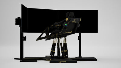 P1 DDX Senna Limited Edition Simulator — Legacy livery, three quarter view