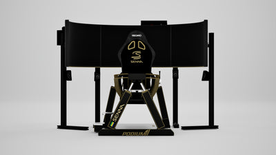 P1 "S" 4DOF Senna Edition Simulator — Legacy livery, rear view