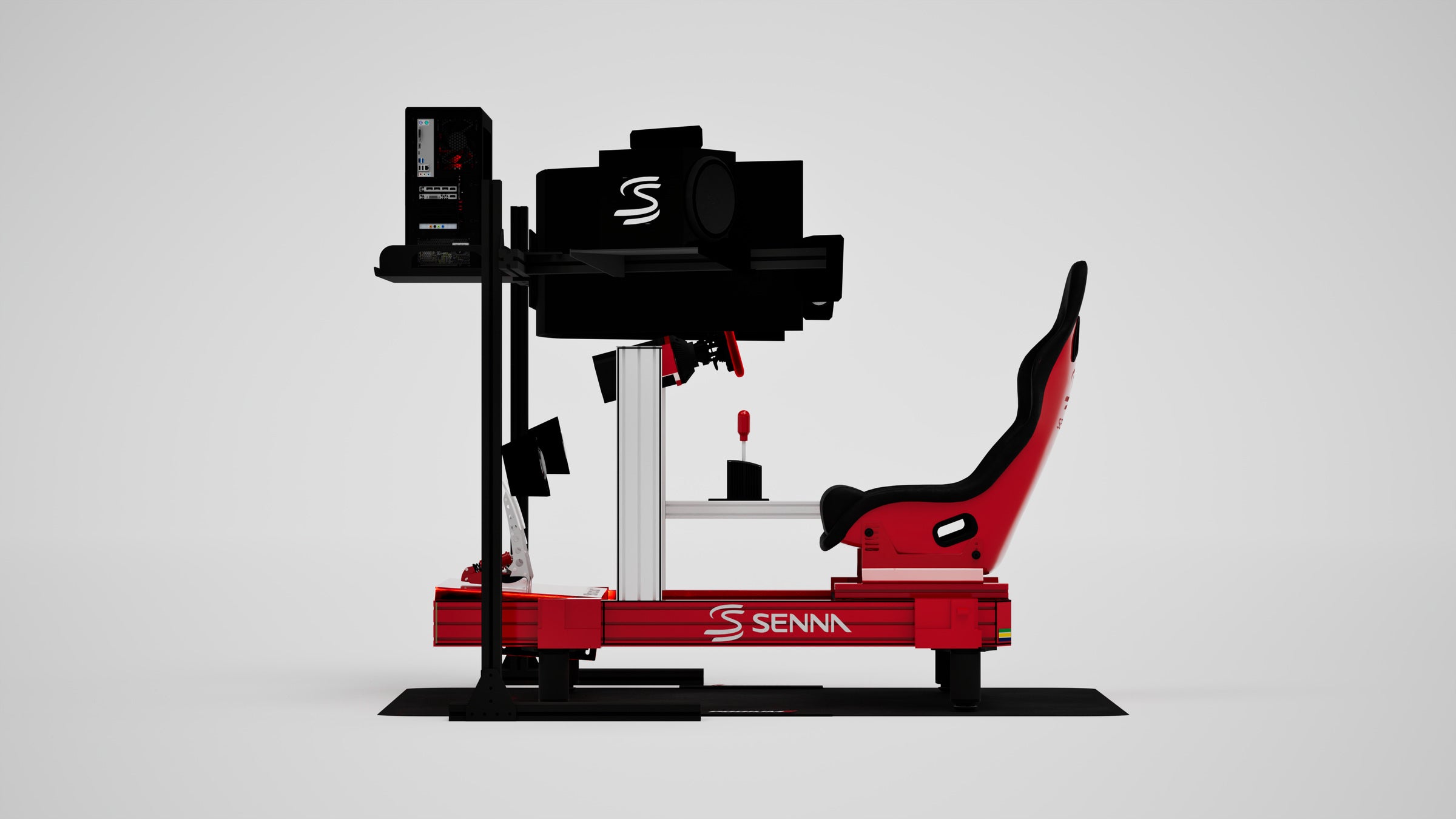 P2 Senna Edition Simulator — Champion livery, side view