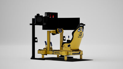 P2 Senna Edition Simulator — Greatness livery, three quarter view