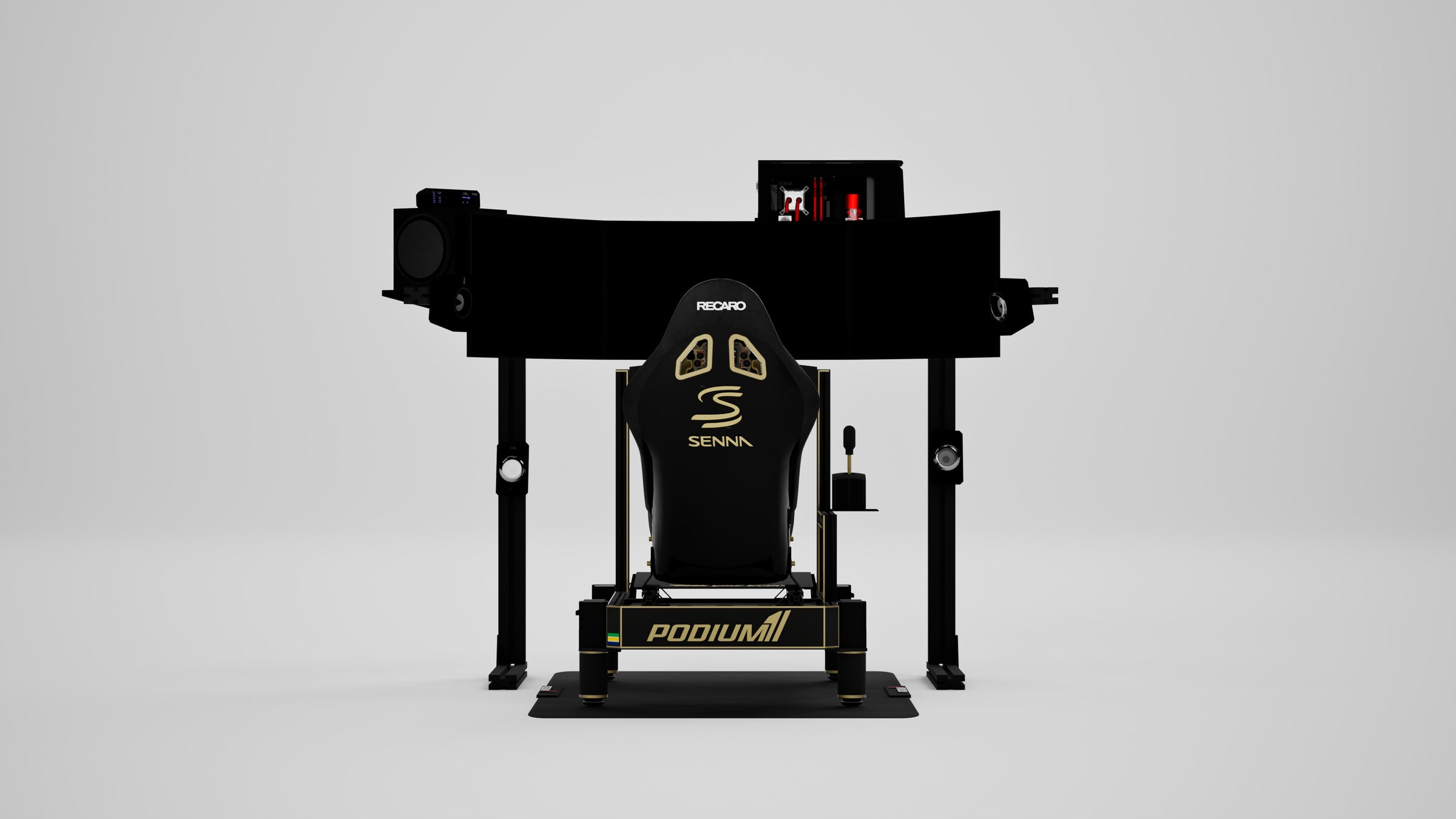 P2 Senna Edition Simulator — Legacy livery, rear view
