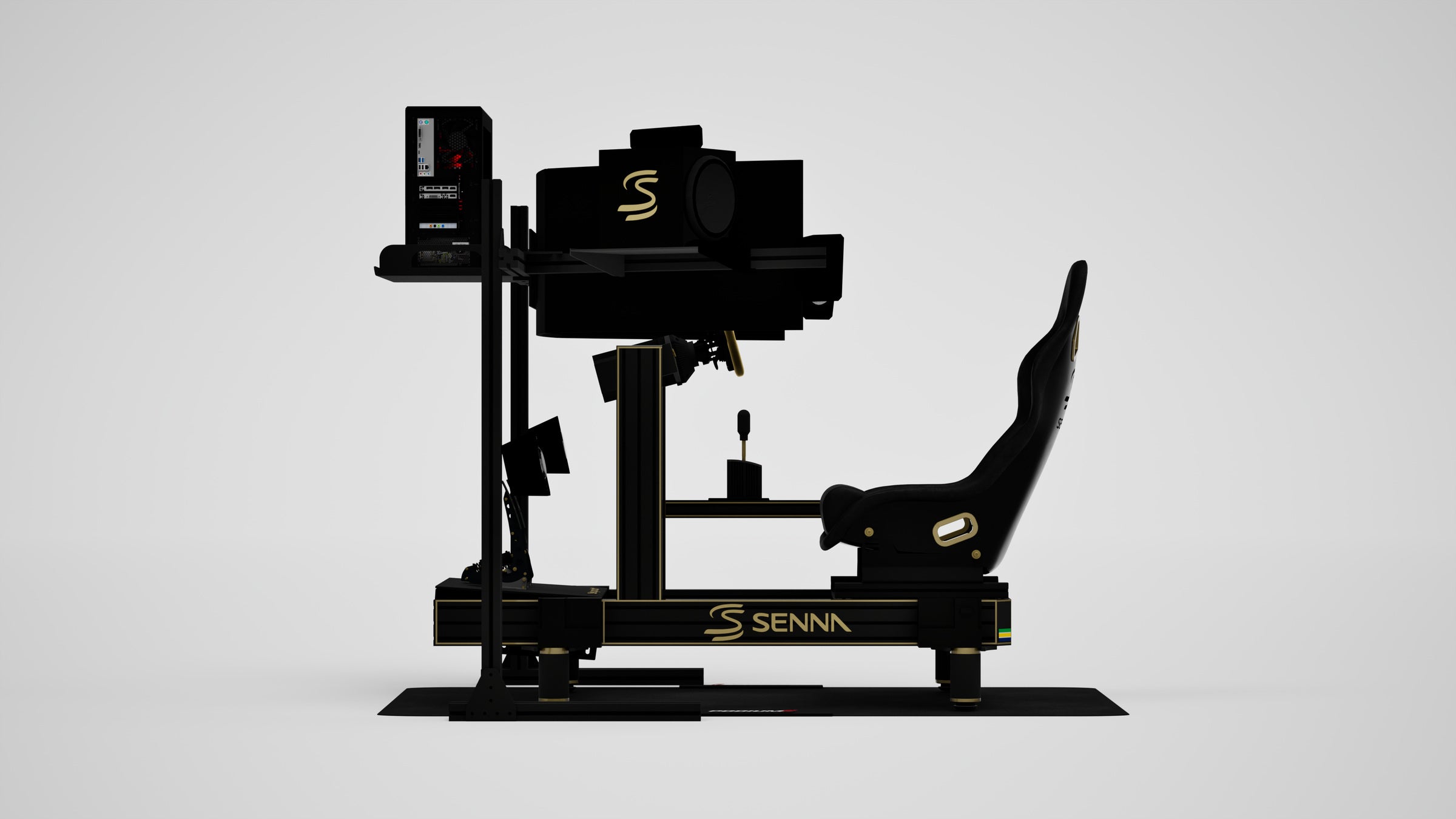 P2 Senna Edition Simulator — Legacy livery, side view