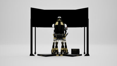P1 Precision Senna Edition Simulator — Legacy livery, rear view
