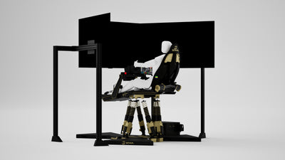 P1 Precision Senna Edition Simulator — Legacy livery, three quarter view